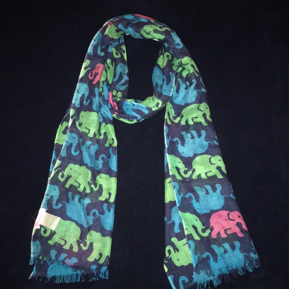 Lilly Pulitzer Elephant Print Scarf
